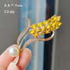 Crystal Ear of Wheat Brooches For Women Men Beautiful Rhinestone Plant Brooch Pin Casual Party Accessories Jewelry Gift - Image 9