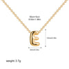 Tiny Gold Color Bubble Balloon Initial Letters Charms Chocker Necklaces for Women Single Alphabet Chains Personalized Jewelry - Image 30