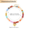 Colorful Acrylic Bead Choker Necklace with Heart Pendant - Image 31