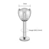 Titanium 16G White Pearl Stud Earring Tragus Helix Cartilage Conch Earring Nose Stud Labret Ring Piercing - Image 9