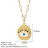 Stainless Steel Chain Necklace with Colorful Pendant Designs - Image 14