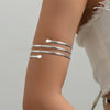 Bohemia Simple Adjustable Upper Arm Cuff Bracelet for Women Starfish Pearl Zircon Leaf Star Moon Open Bangle Party Jewelry Gifts - Image 9