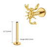 Titanium 16G Scorpion Labret Stud Flatback Zodiac Earring Tragus Cartilage Helix Piercing Body Jewelry - Image 12