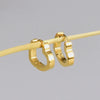 1Pair Punk Stainless Steel Heart Hoop Earrings For Women Not Fade Ear Rings Hip Hop Jewelry - Image 2