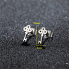 Tiny Star Moon Stud Earrings for Women Music Cross Leaf Cup Earings Stainless Steel Jewelry Gift - Image 14