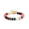 Colorful Stone Beads Chain Bohemia Stainless Steel Gold Color Metal Bracelets Jewelry Gift for Women - Image 16