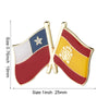 10pcs a lot Spain Flag Laple Pin Badge Brooch - Image 14