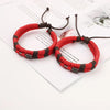 1/2pcs Hand-woven Bracelet Couple Red Rope Hand Rope Ethnic Style Simple Bow and Arrow Bracelet Jewelry - Image 3