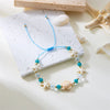 Shell and Starfish Charm Bracelet with Adjustable Rope Detail - Image 55