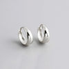 Silver Matte Minimalism Unisex Huggies Ear Hoops Earrings for Women Gothic Piercing Men's Jewelry - Image 10