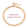 Blade Chain Anklets for Women Gold Color Bracelet on The Leg Stainless Steel Snake Chains Beach Accessories Jewelry - Image 14