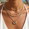 Stainless Steel Shiny Zirconia Pendant Necklace For Women Delicate Pvd Plated Charm Jewelry Gift - Image 1