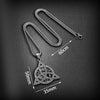 Stainless Steel Triquetra Symbol Necklace Celtic Witch Knot Pendant Necklace For Men Witchcraft Jewelry - Image 6