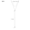 Stainless Steel Chain Necklace with Long Tassel Details - Image 19