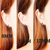 Stainless Steel Hoop Earrings Huggie Earrings Small Hoop Sliver Black Sleeper Earrings For Women Men - Image 4