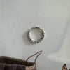 Pleated Open Heart Ring with Sculptural Band - Image 8