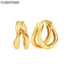 Silver Needle Double Circle Zirconia Earrings For Women Minimalism Vintage Geometry Hoop Earrings Jewelry - Image 35