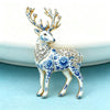 Strong Deer Brooches For Women Men 2-color Beautiful Antler Elk Deer Animal Brooch Pins Christmas Year Gifts - Image 4