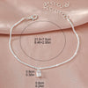 Dainty Chain Anklet with Cubic Zirconia Cross Pendant - Image 17