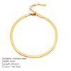Herringbone Snake Chain Anklet Stainless Steel Gold Color Silver Color Women's Beach Party Daily Casual Jewelry - Image 11