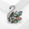 Shell Swan Brooches for Women Unisex Feather Pins Dove Accessories Peacock Model Office Party Friends Gift - Image 10