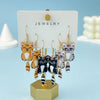 3 Pairs Fun and Cute Enamel Alloy Hanging Tail Cat Dangle Earrings Colored Cat Ear Jewelry Set Lovely Gift For Women Girls - Image 8