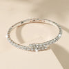 Wedding Bridal Jewelry 1-10 Row Cuff CZ Rhinestone Crystal Stretch Strand Bracelet Bangle - Image 43