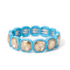 Colorful 15mm Crystal Elastic Bracelet Enamel Stretch Rhinestone Bangle Tile Bead Bracelet for Women Jewelry - Image 13