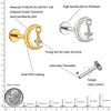 Titanium 16G CZ Moon Cartilage Earring Tiny Crescent Moon CZ Dangle Helix Tragus Conch Stud Ear Piercing - Image 2