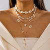 Boho Festival Layered Necklace Set for Women Starfish Y Lariat Drop Deep V Choker Summer Beach Vacation Jewelry Gift - Image 9