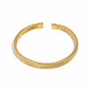 Woven Bracelet for Women, Adjustable Open-End Bangle, Gold Plated Stainless Steel, Delicate Jewelry Gift Idea - Image 11