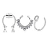 3/24pcs 316L Stainless Steel Fake Magnetic Septum Nose Hoop Ring,Horseshoe Clip On Nose Ring No-Pierced Septum Ring - Image 7