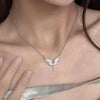 Alloy Angel Wing Choker Necklace with 48 cm Chain and 4.5 cm Extension - Image 7