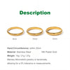 Stainless Steel Retro Elasticity Thick Polish Bracelet Gold Plated Unisex Jewelry Men Women - Image 2