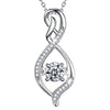 High End Geometric Design Love Cube Zircon Necklace with Removable Round Zircon Jewelry Elegant Daily Accessories - Image 22