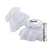 1 Pair Lolita Hand Sleeve Wrist Cuffs Ruffled Floral Black Lace Elastic Bracelet Elegant Women Girls Wrist Warmers Gloves Gift - Image 3