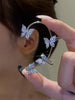 Butterfly Ear Cuff Clip with Crystals No Piercing - Image 12