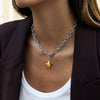 Minimalist Gold Color Plated Smooth Star Pendant Necklace Classic Stainless Steel Women's Jewelry - Image 4