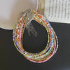 Tiny Colorful Seed Bead Choker Necklace - Image 1