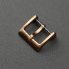 316L stainless steel buckle, 16 18 20mm silver black gold rose gold leather strap buckle, matte buckle - Image 4
