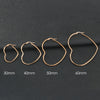 30-60mm Exaggerate Big Hoop Earring Heart Earrings For Women Stainless Steel Gold Color Hip Hop Korea Jewelry - Image 8