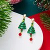 Christmas Red Zircon Crystal Bow Stud Earrings For Women Heart Shape Bowknot Christmas Earring Year Festival Jewelry - Image 15
