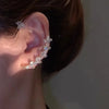 1Pc Zircon Flower Leaves Crystal Clip Earrings Simple Ear for Women Ear Cuff Earring Jewelry Birthday Gift - Image 3