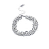 Zircon Double Layer Silver Colour Bracelet Women's Personality Bracelet Party Jewelry Birthday Gifts - Image 6