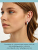 Gold Plated Silver Post Glossy Hoop Earrings, High Polished Statement Jewelry for Women - Image 14
