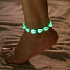 Luminous Acrylic Conch Beaded Anklets For Women Men Rope Chains Weaving Adjustable Ankle Bracelet Beach Jewelry Foot Accessories - Image 1