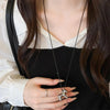 Colorful Horse Pendant Long Necklace for Women's Adjustable Sweater Chain Jewelry Accessory - Image 6