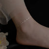 Glamorous Minimalist Silver Layered Adjustable Anklets for Women Girl Charm Party Jewelry Gift - Image 3