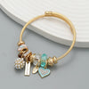 Multi Element Stainless Steel Circle Panjiadora Beaded Love Bracelet Suitable for Women's Dating, Daily Holiday Gifts - Image 17