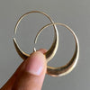 Elegant Simple Designed Golden Plated Hoop Earrings for Women Bohemian Style Daily Versatile for Wedding Vintage Jewelry - Image 3
